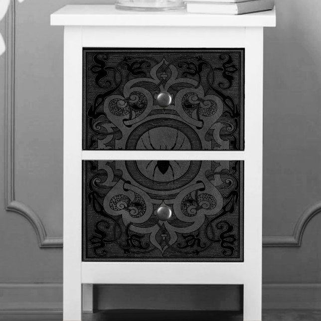 Spider Witch | Grey Fantasy Spiderweb Flourish Tissue Paper (Creator Uploaded)