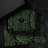 Spider Witch | Sage Green Spiderweb Flourish