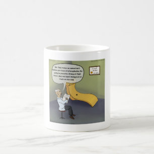 Spider With Arachnophobia Funny Comic Coffee Mug