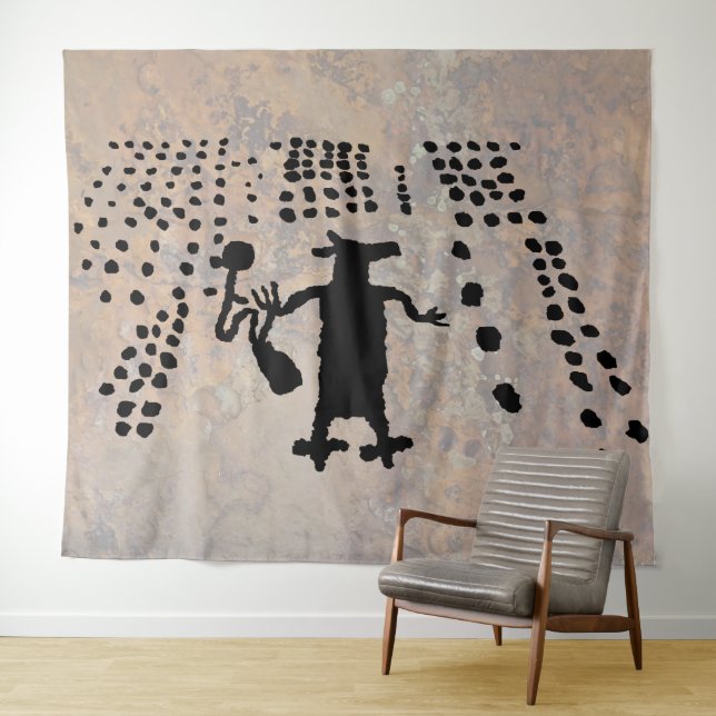 spider woman and coyote tapestry (In Situ (Horizontal))