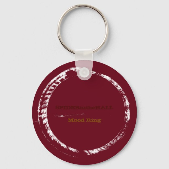 SPIDERintheHALL Mood Ring keychain (Front)