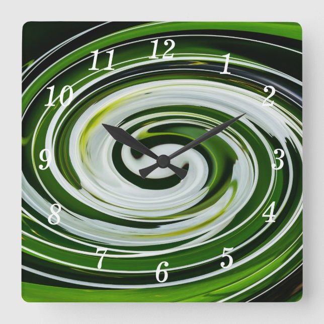 SpiderLily Twist Wall Clock (Front)