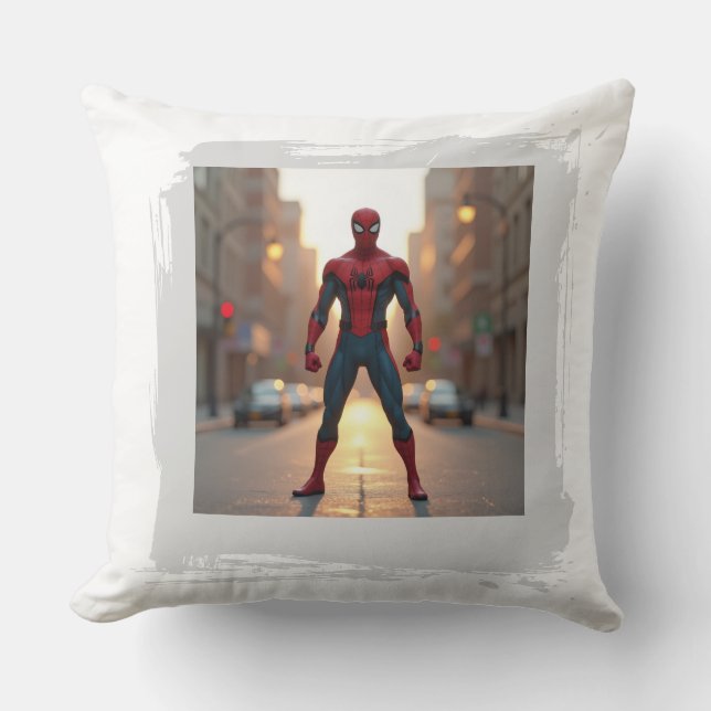 Spiderman Throw Pillow (Front)