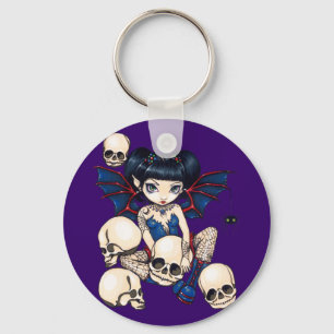 "Spiders and Skulls" Keychain