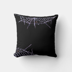 Spiders and Webs Throw Pillow