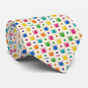 Spiders Faux Silk Insect Enthusiast Tie