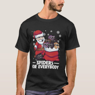 Spiders For Everybody Santa Christmas Spider Funny T-Shirt