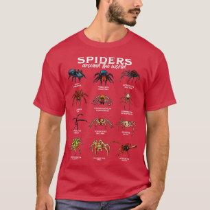Spiders in the world types of spiders T-Shirt