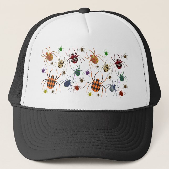 Spiders 'N Patterns Trucker Hat (Front)