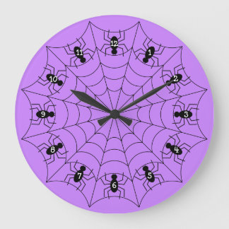 Spiders on a Web clock