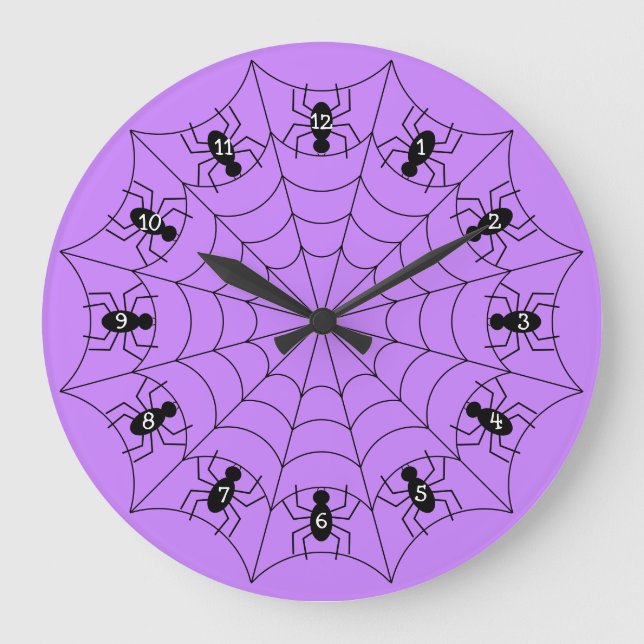 Spiders on a Web clock (Front)
