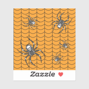 Spiders on Parade Contour Sticker