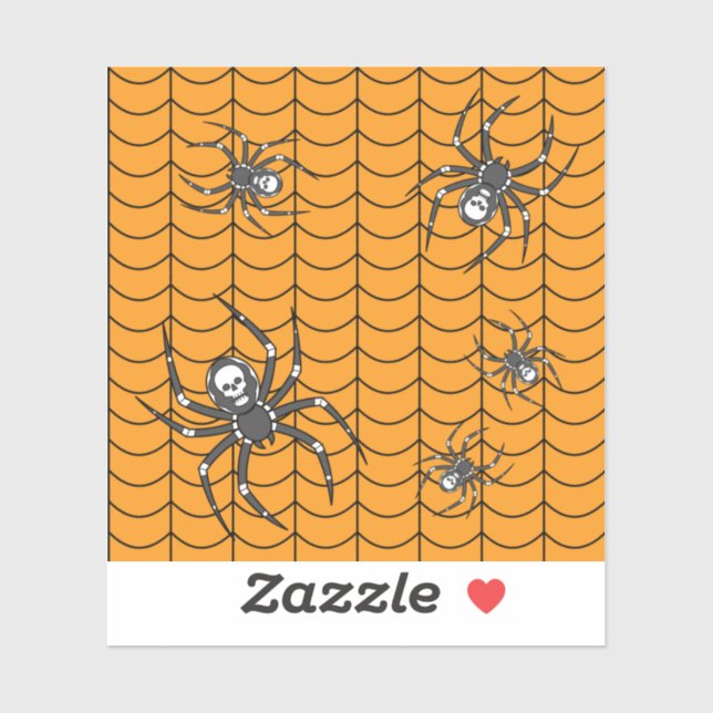 Spiders on Parade Contour Sticker (Sheet)