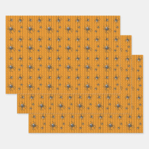 Spiders on Parade Wrapping Paper Set