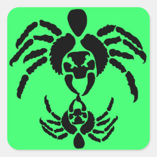 Spiders Square Sticker