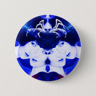 Spiders Web 6 Cm Round Badge