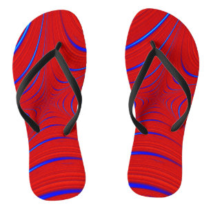 Spiders Web Abstract Flip Flops