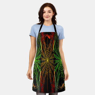 Spiders & Webs All-Over Print Apron