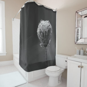 Spiders With Wildflower Matching Spider Lovers Shower Curtain