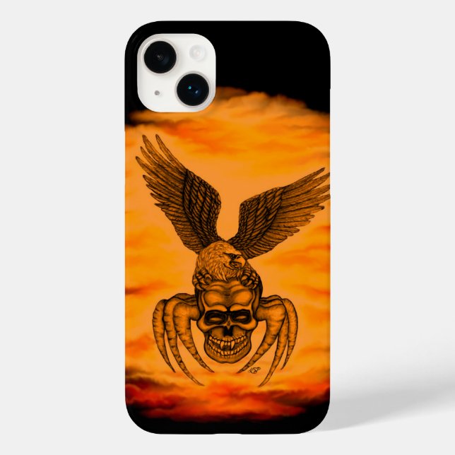 Spiderskull with Eagle Case-Mate iPhone Case (Back)