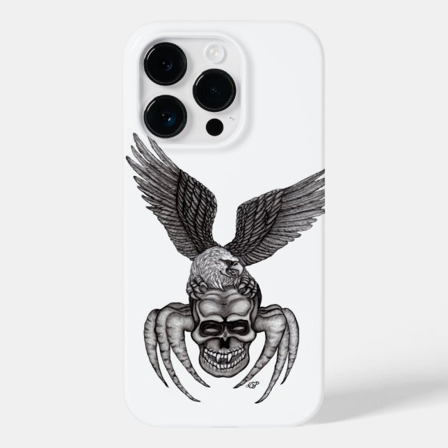 Spiderskull with Eagle Case-Mate iPhone Case (Back)