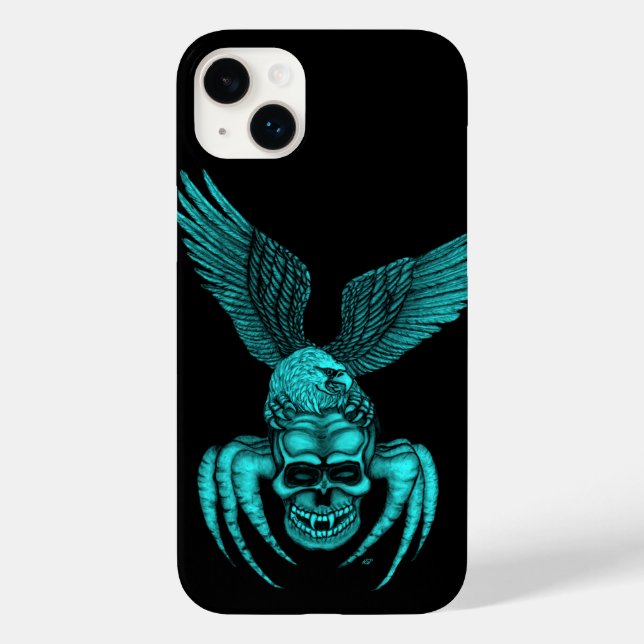 Spiderskull with Eagle Case-Mate iPhone Case (Back)