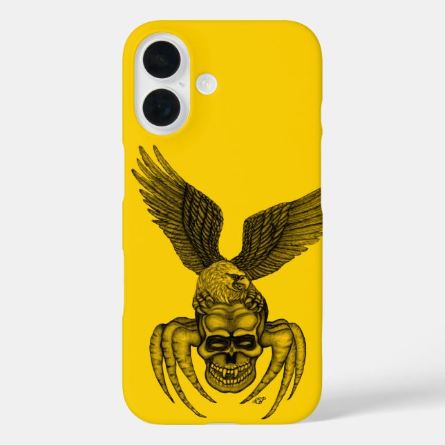 Spiderskull with Eagle Case-Mate iPhone Case (Back)
