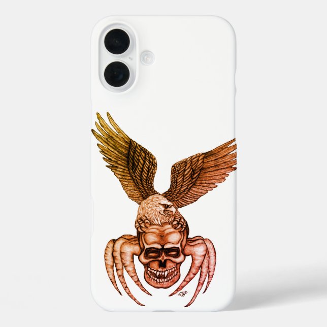Spiderskull with Eagle Case-Mate iPhone Case (Back)