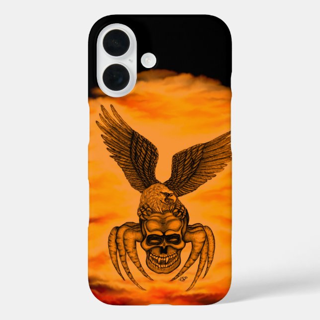 Spiderskull with Eagle Case-Mate iPhone Case (Back)