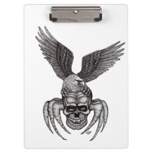 Spiderskull with Eagle Clipboard