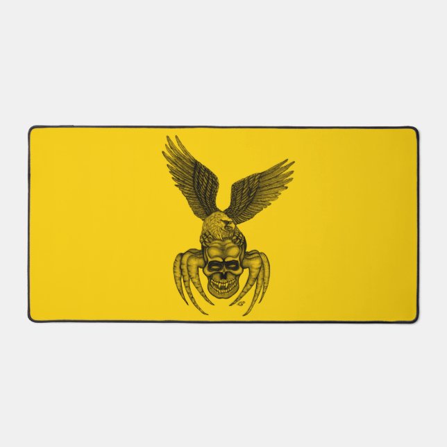 Spiderskull with Eagle Desk Mat (Front)
