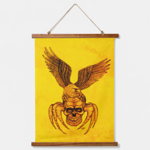 Spiderskull with Eagle Hanging Tapestry