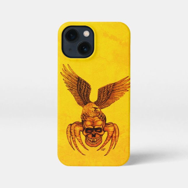 Spiderskull with Eagle iPhone Case (Back)