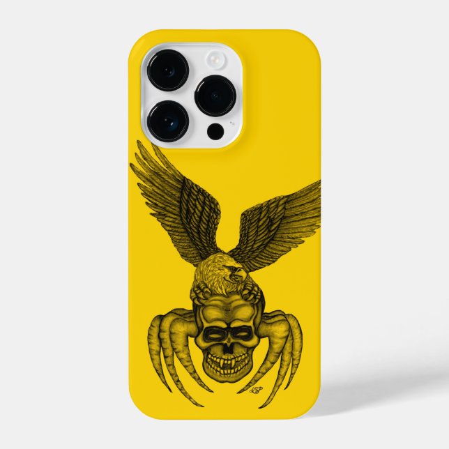 Spiderskull with Eagle iPhone Case (Back)