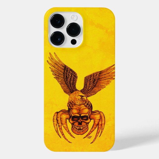Spiderskull with Eagle iPhone Case (Back)