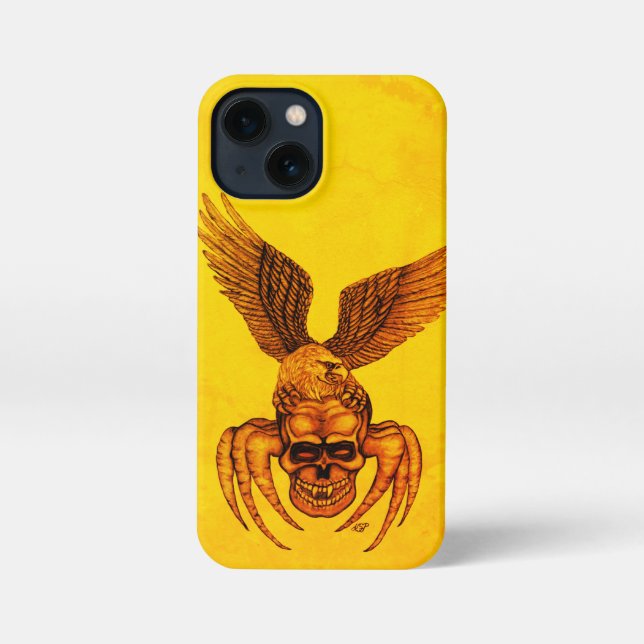 Spiderskull with Eagle iPhone Case (Back)