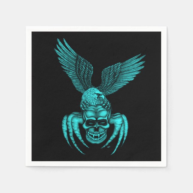 Spiderskull with Eagle Napkin (Front)