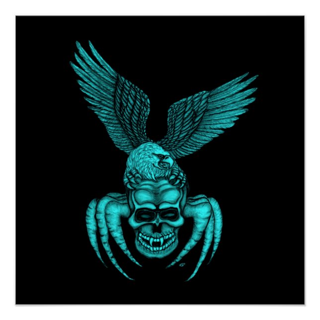 Spiderskull with Eagle Poster (Front)