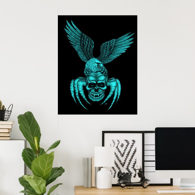 Spiderskull with Eagle Poster (Home Office)