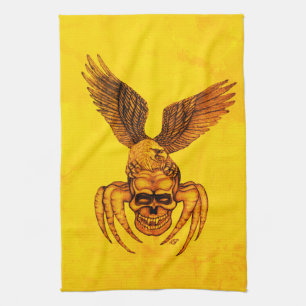 Spiderskull with Eagle Tea Towel