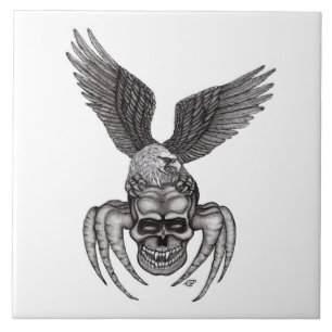 Spiderskull with Eagle Tile