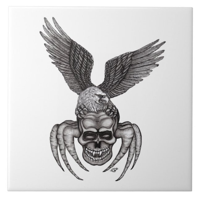 Spiderskull with Eagle Tile (Front)