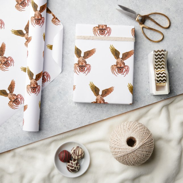 Spiderskull with Eagle Wrapping Paper (Crafts)
