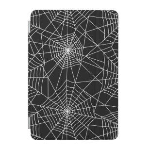 Spiderweb Black and White Halloween iPad Mini Cover