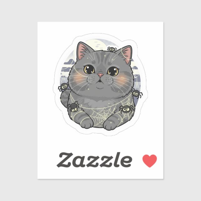 Spiderweb Brit – British Shorthair Cat Halloween (Sheet)