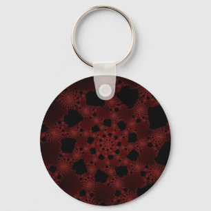 Spiderweb Fractal Key Ring