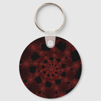 Spiderweb Fractal Key Ring