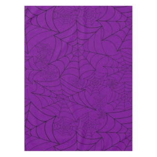 spiderweb halloween gothic spider web purple tablecloth