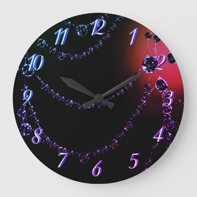 Spiderweb jewels large clock (Front)