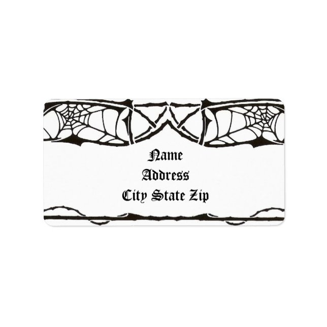 Spiderweb Label (Front)
